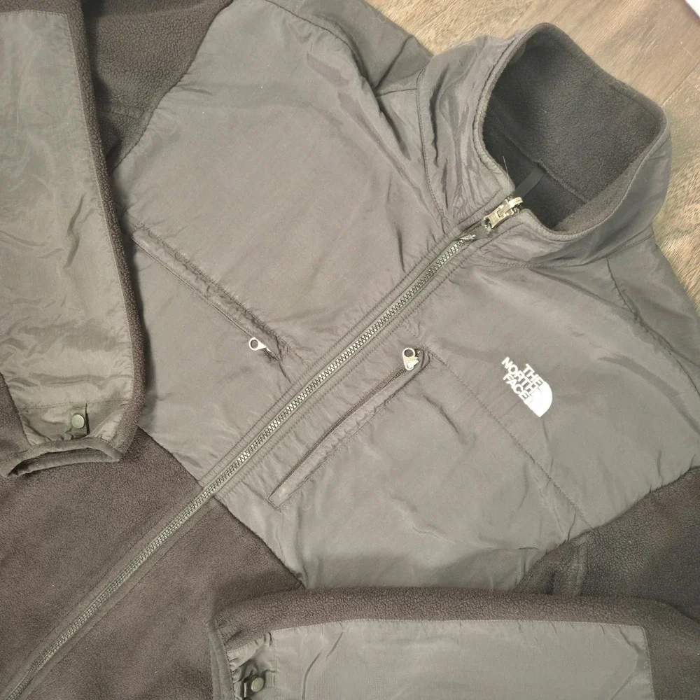 The North Face Denali Jacket Mens XL Black Polartec Fleece Full Zip Hiking Lined